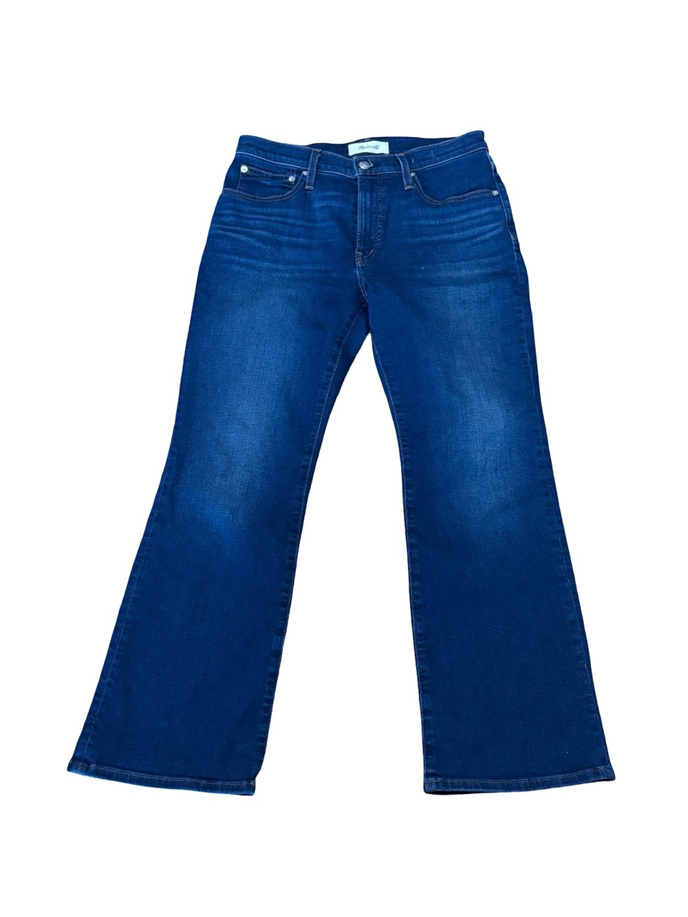Madewell The Flare Crop Jean in Super Stretch Denim New - Picture 2 of 8